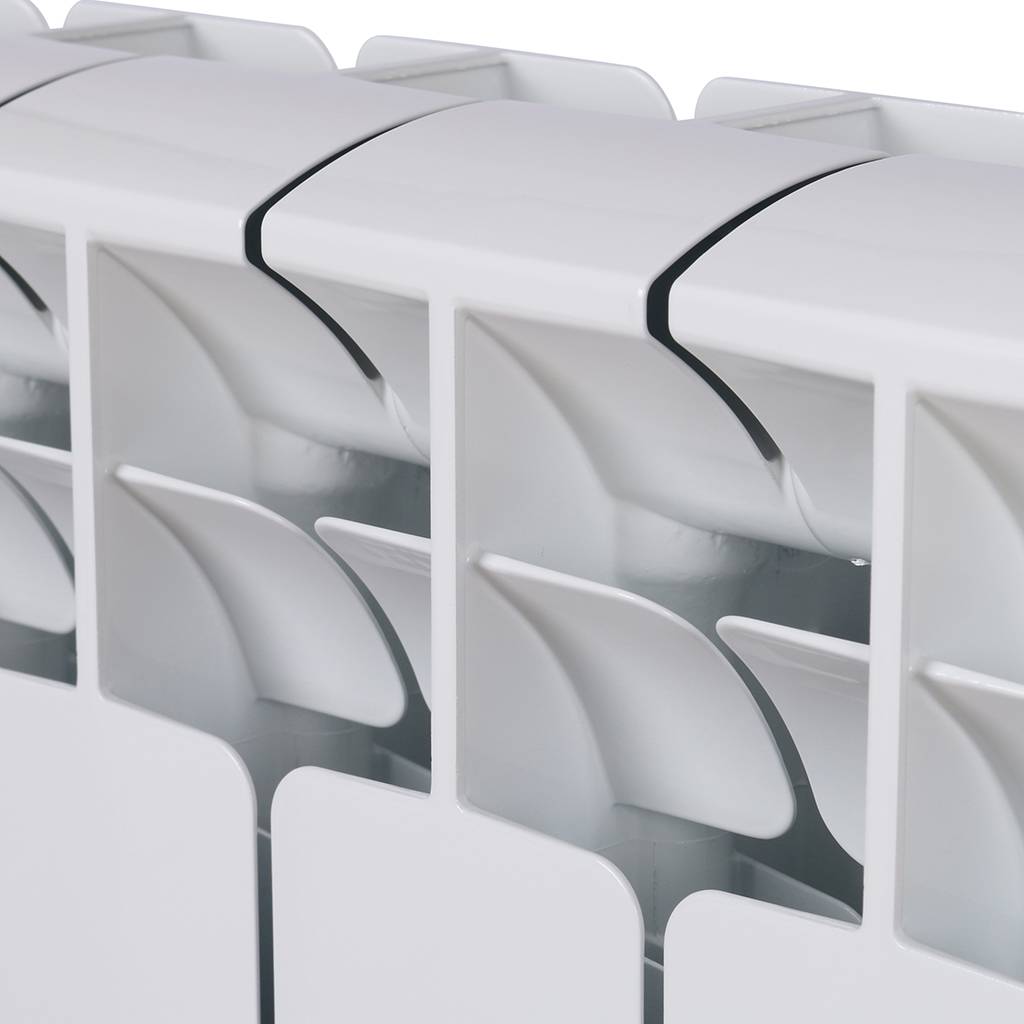 Радиатор биметаллический RIFAR BASE 500 13 секций боковое подключение (белый RAL 9016), 1RB50-13