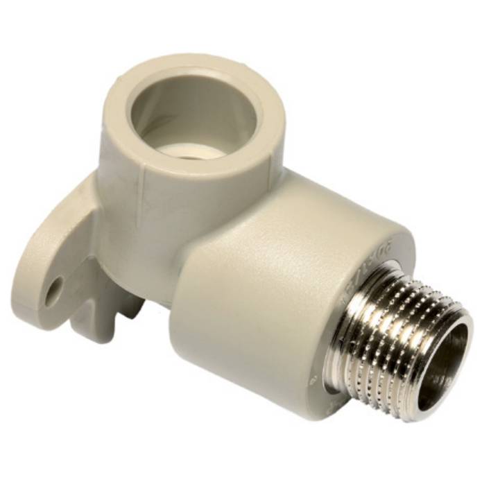 Колено с наруж. металл. резьбой и настен. крепл. Ekoplastik ППР 20х1/2x90°, SNKE02020RCT