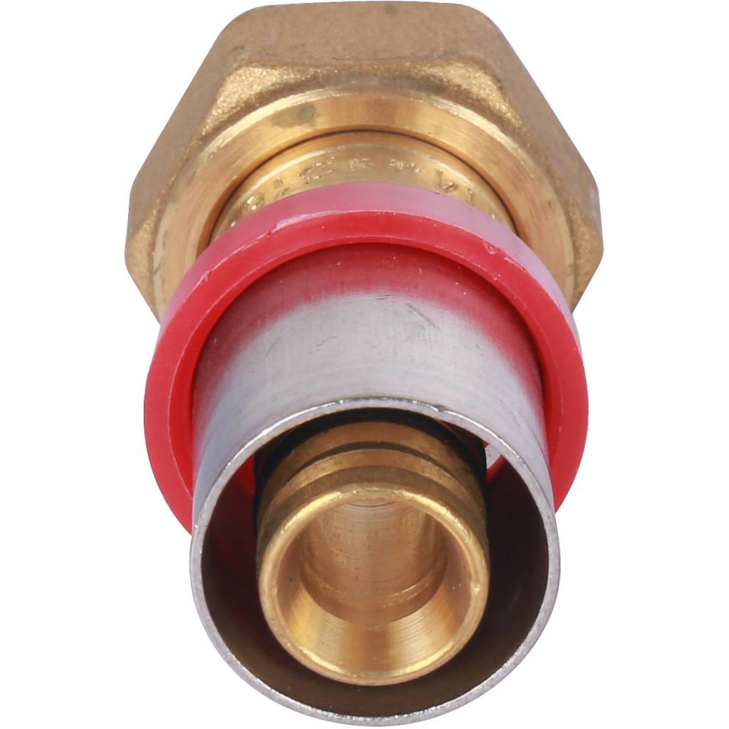 Муфта TIEMME с накидной гайкой и плоской прокладкой 16x1/2, 1670021(аналог 1650034)