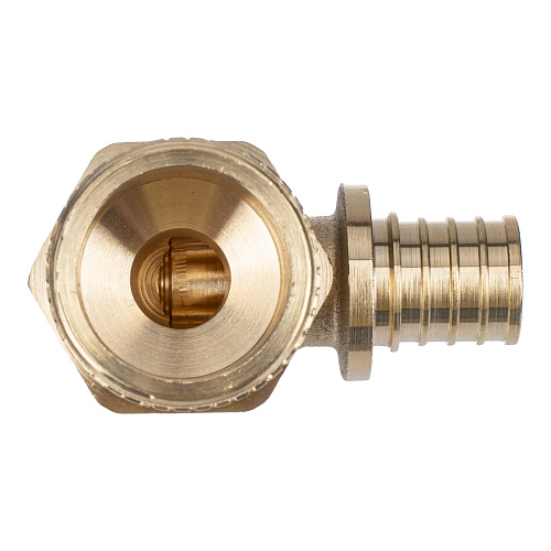 Угольник аксиальный, латунь, наружная резьба,16х3/4, желтый, RTP