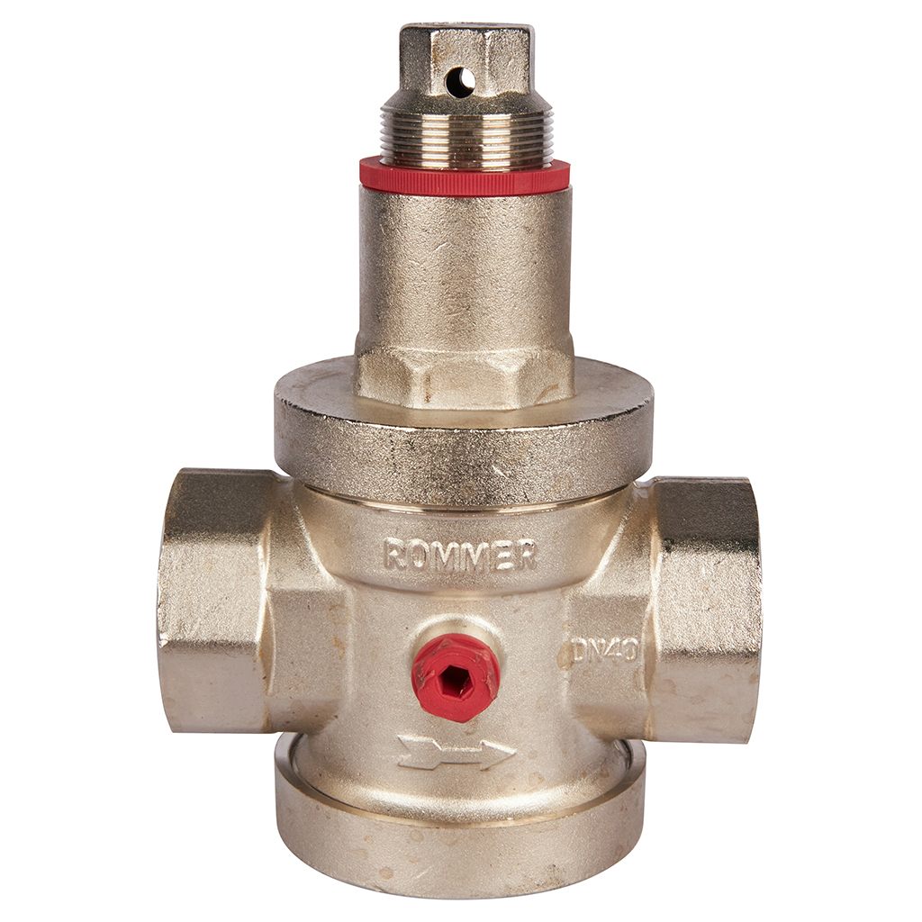 Редуктор давления ROMMER PN25 вн/вн 1 1/2  с выходом под манометр