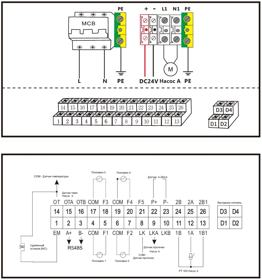 Шкаф управления 1-м насосом с расширенным функционалом Vandjord CONTROL LCV 211 2,2KW (12А) DOL, 51541006