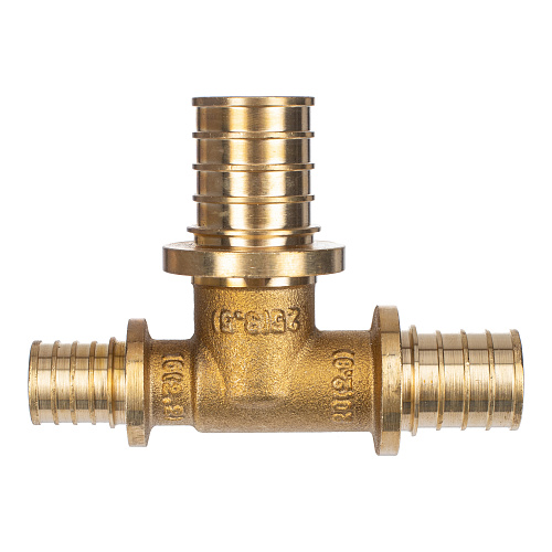 Тройник переходной аксиальный, латунь,20х25х16, желтый, RTP