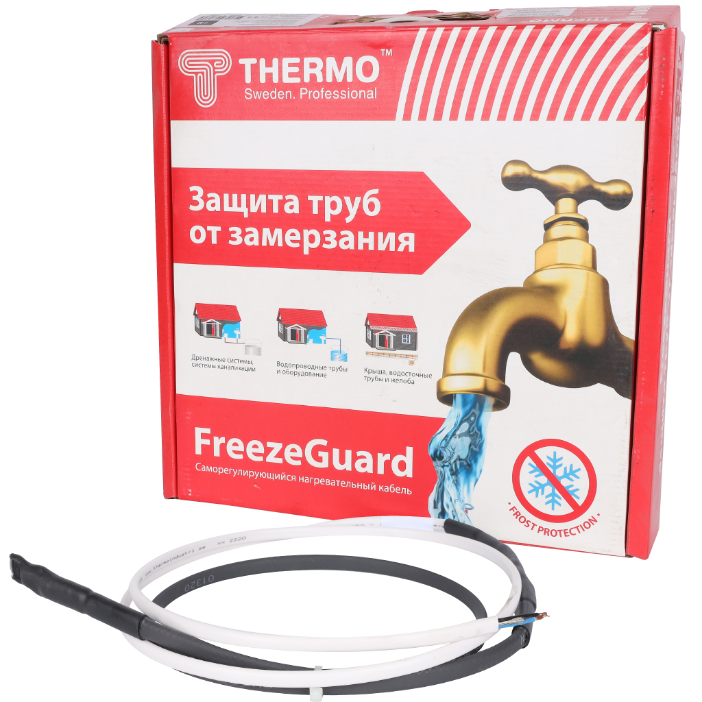 Комплект кабеля для обогрева труб THERMO 1м, 25 Вт/м, FG 1/25B
