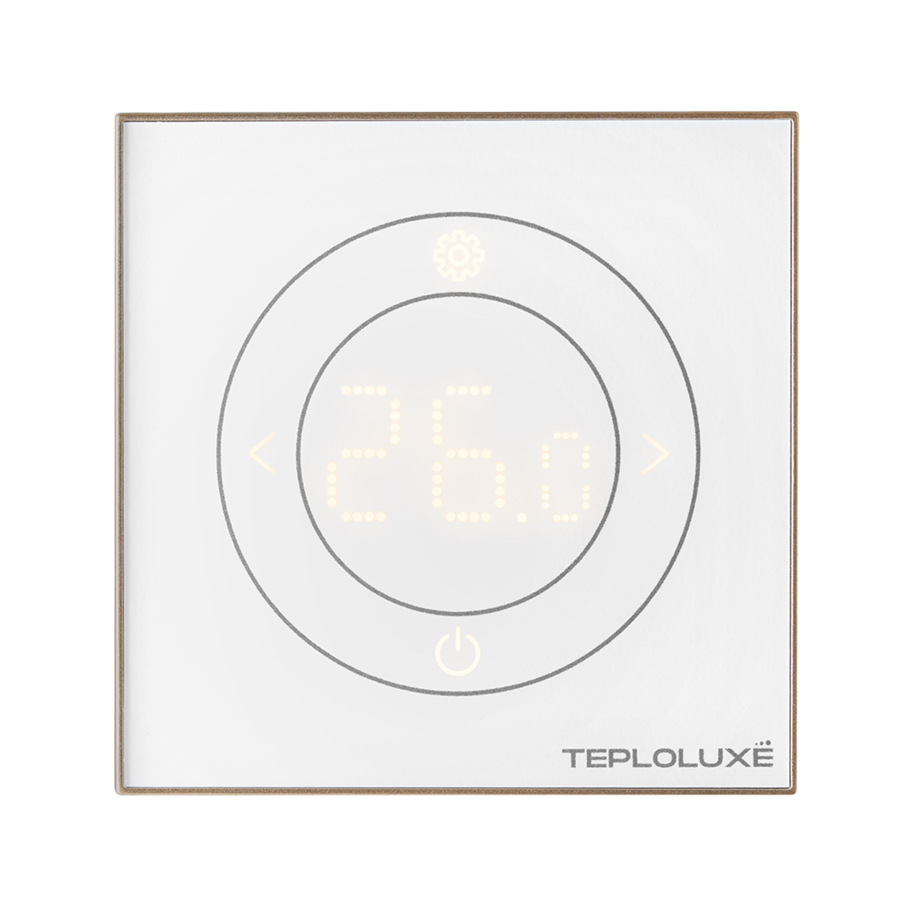 Терморегулятор электронный Теплолюкс Solus Zen Wi-Fi белый/золото, 100000379300