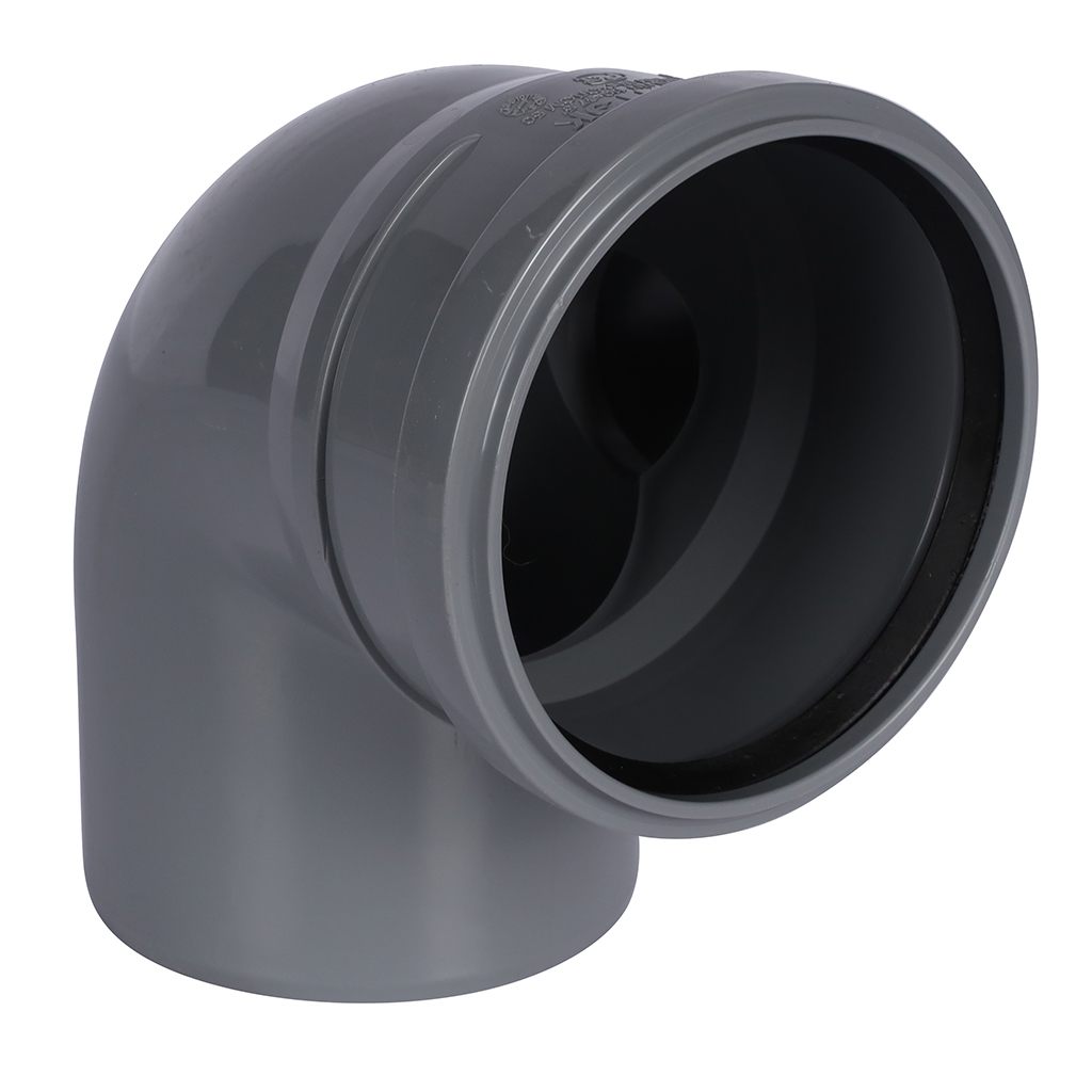 Отвод Политэк 110х90 с выходом 50 правый, 300111050П