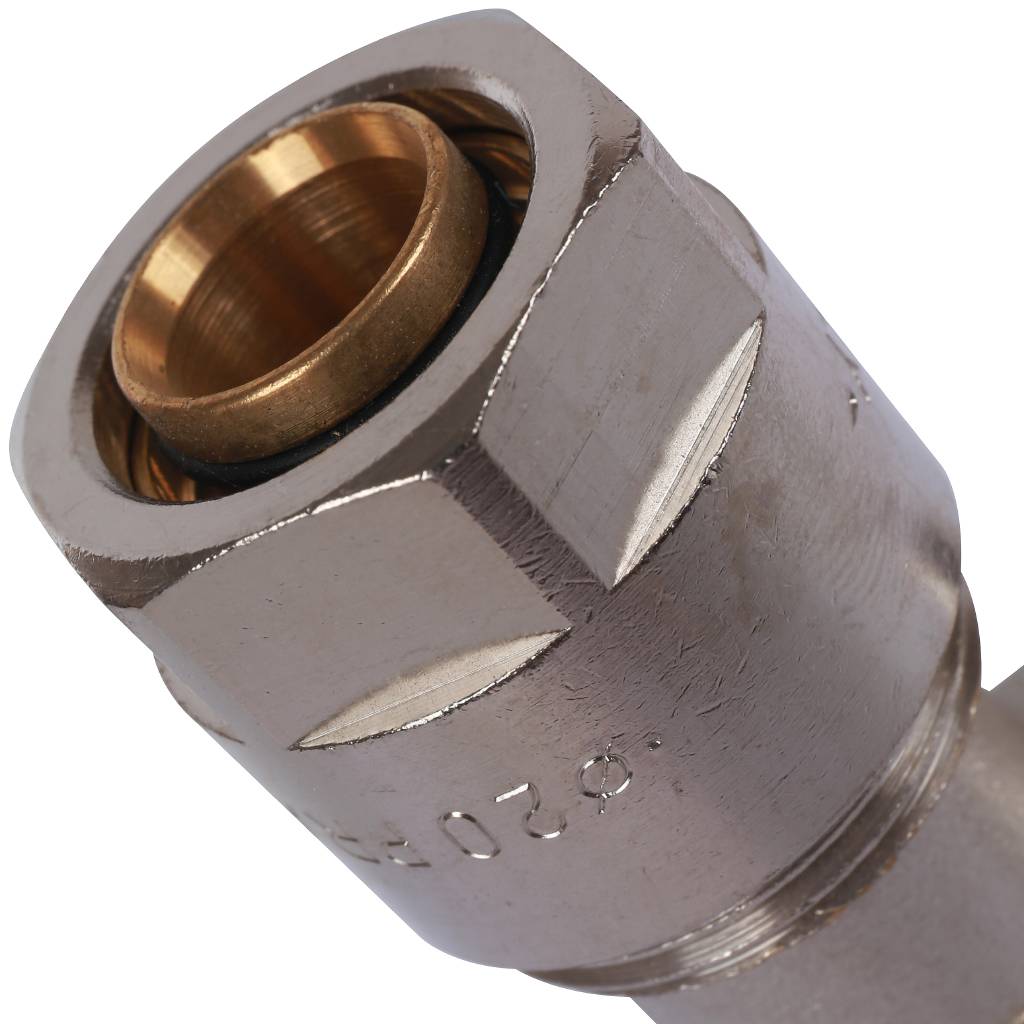 Тройник с наружной резьбой Prandelli Multyrama (20х2.0х3/4) для металлопластиковых труб винтовой, 103.07.62.0