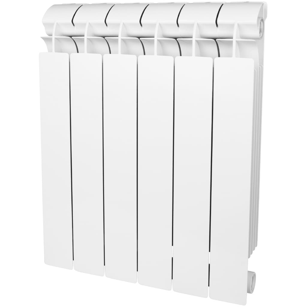 Радиатор алюминиевый Global ISEO 800 12 секций боковое подключение (белый RAL 9010)
