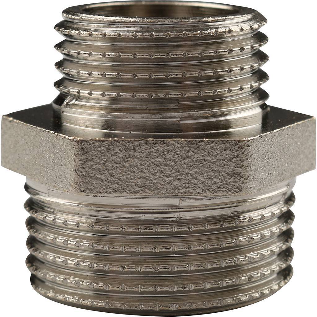 Ниппель HH TIEMME никелированный 1х3/4 для стальных труб резьбовой, 1500157