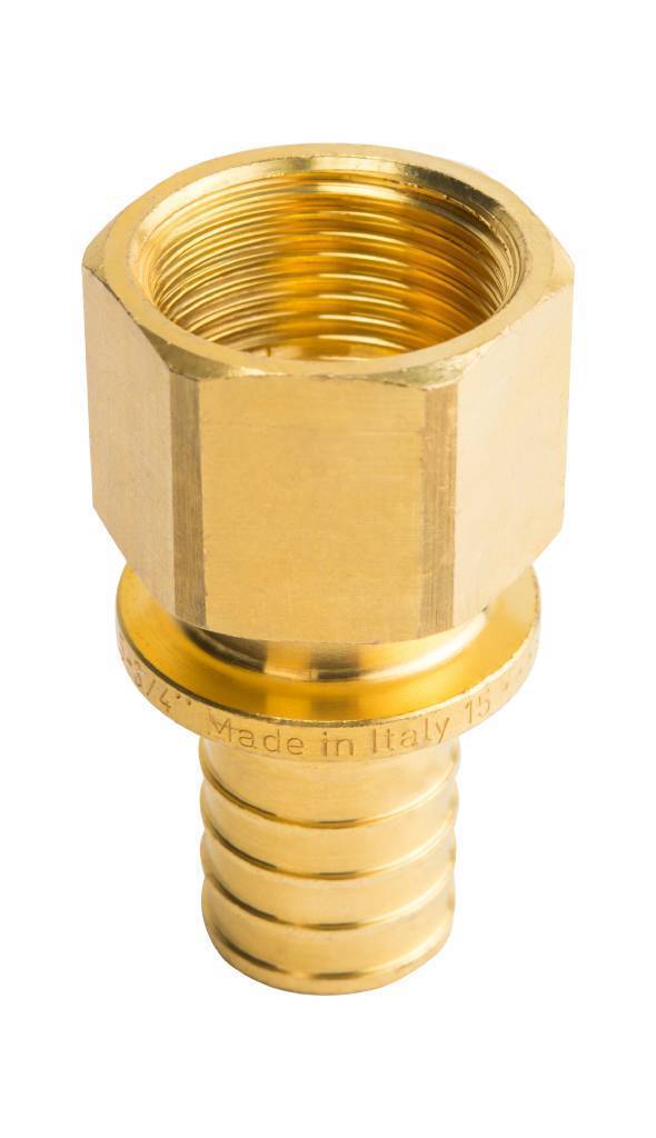 Переходник STOUT с внутренней резьбой 25xG 3/4 для труб из сшитого полиэтилена аксиальный, SFA-0002-002534