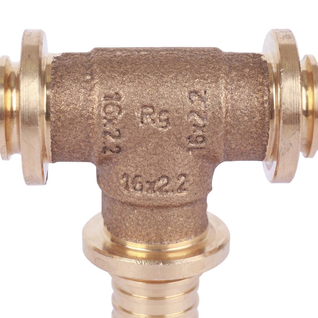 Тройник равнопроходный РЕХАУ RAUTITAN PLATINUM 16-16-16 RX для труб из сшитого полиэтилена аксиальный