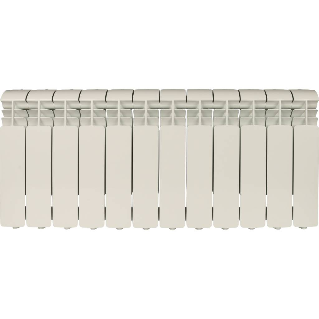 Радиатор алюминиевый Global ISEO 350 12 секций боковое подключение (белый RAL 9010), IS035012