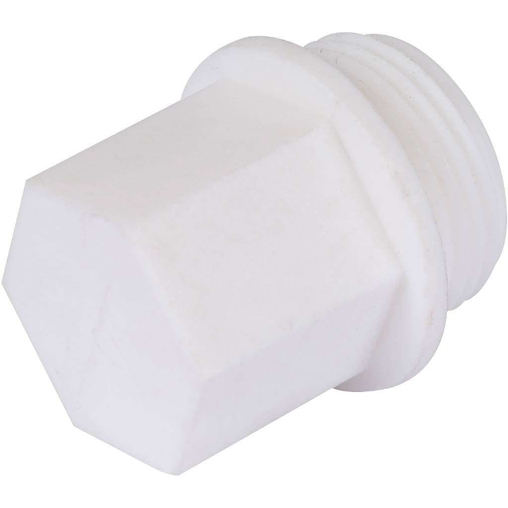 Заглушка Kalde d=25 с резьбой для полипропиленовых труб под сварку (цвет белый), 3292-ste-250c00