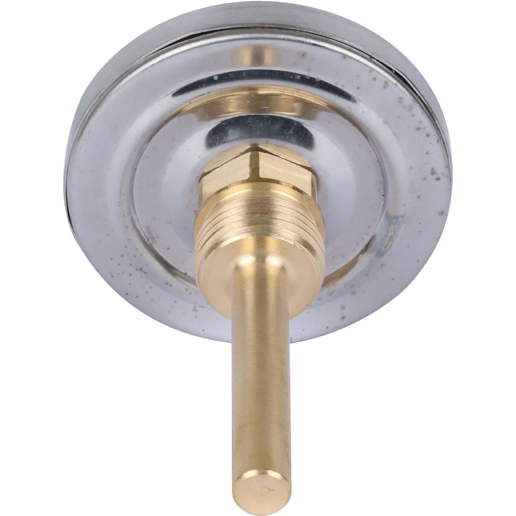 Термометр биметаллический погружной РОСМА 63 мм c гильзой 120 градусов 1/2 осевой шток 64х6 мм БТ-31.211