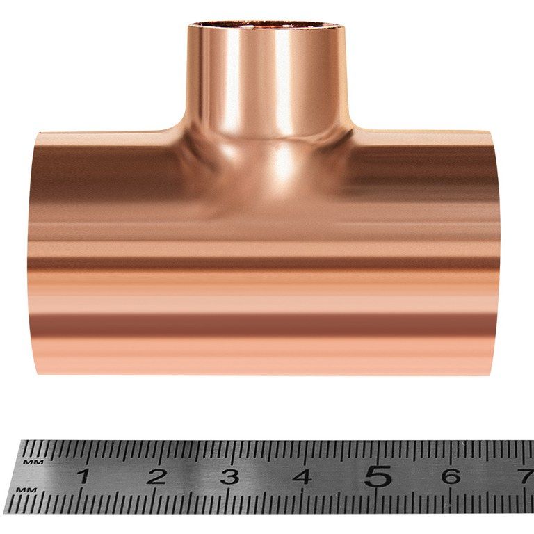 Тройник JINTIAN ВП 35x22x35 из меди под пайку JT-15130352235