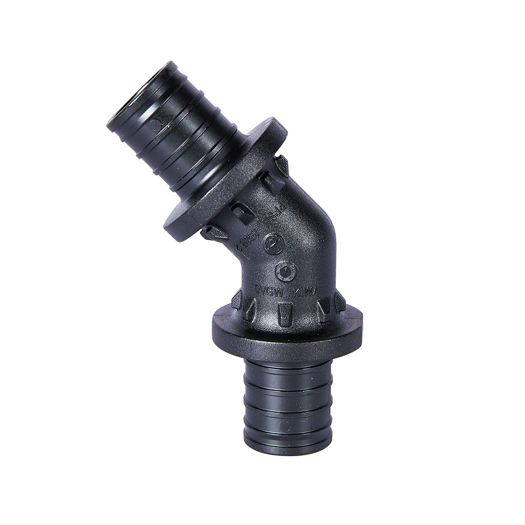 Угольник РЕХАУ RAUTITAN 45°, 25 PX для труб из сшитого полиэтилена аксиальный, 11600531001