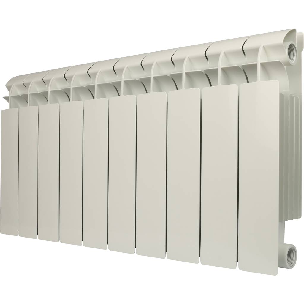Радиатор биметаллический Global STYLE PLUS 350 10 секций боковое подключение (белый RAL 9010), STP03501010