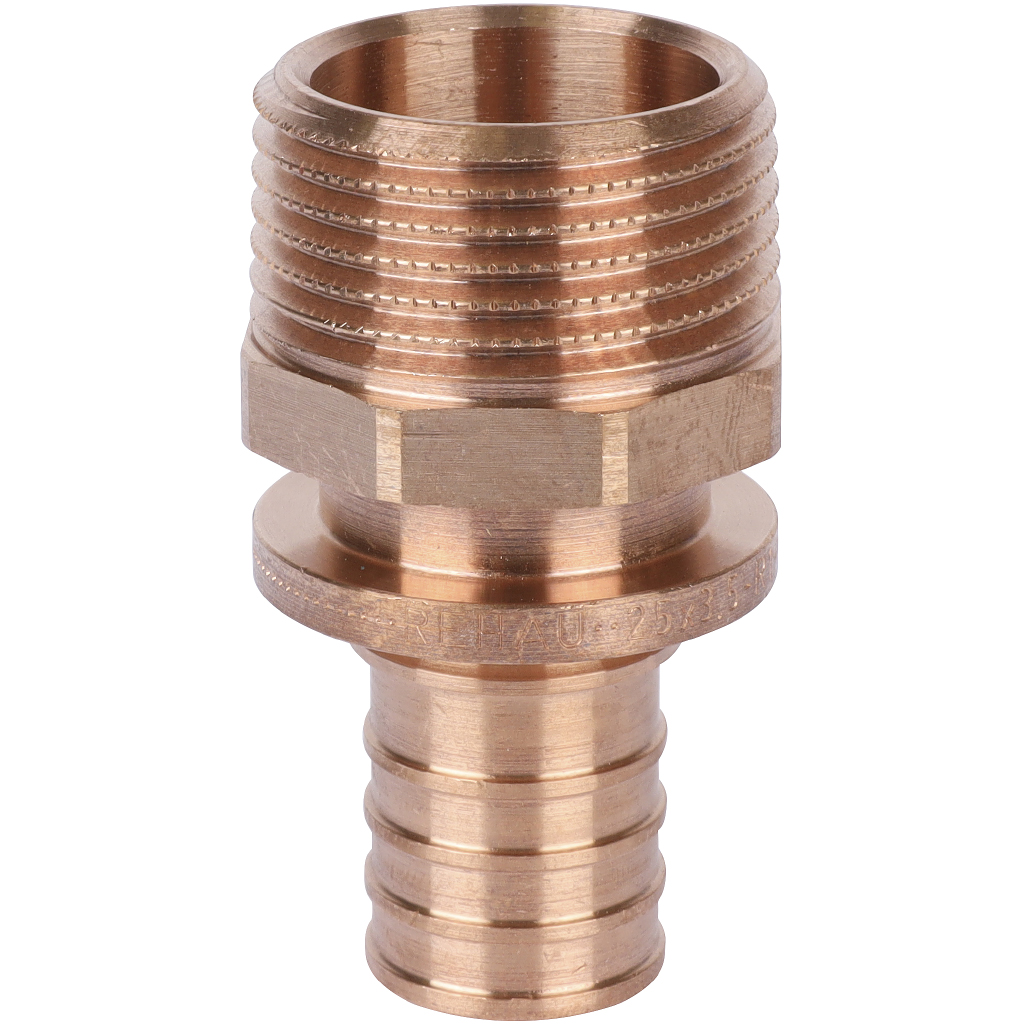 Переходник РЕХАУ RAUTITAN с наружной резьбой 25-R 1 RX+ для труб из сшит полиэтил аксиальный