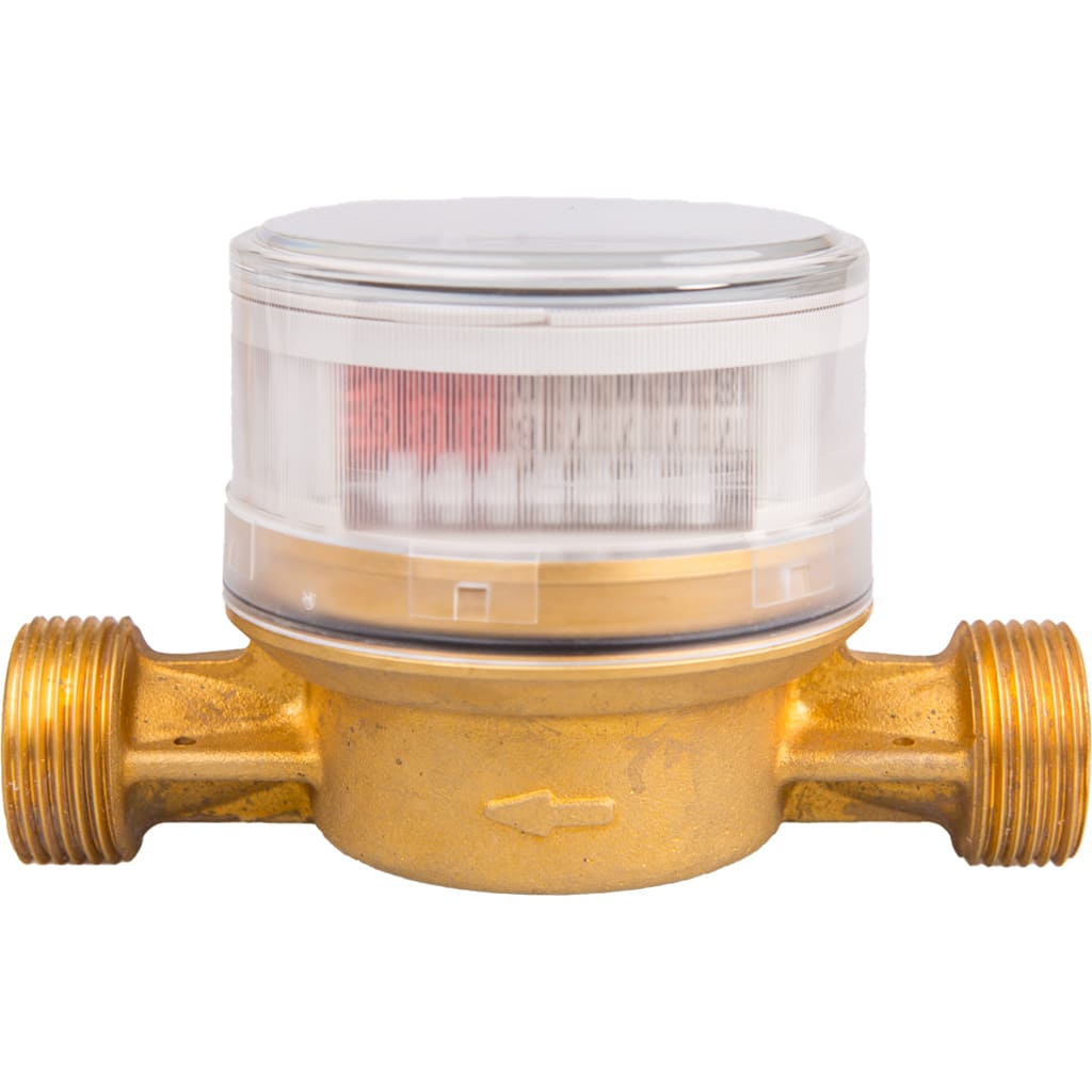 четчик горячей воды (Ду=15мм, L=110мм, Qном=1,5 м3/ч, импульсный выход ГЕРКОН, вес импульса =1 л)