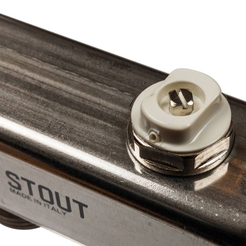 Коллектор из нержавеющей стали для радиаторной разводки STOUT 5 выходов, SMS 0923 000005