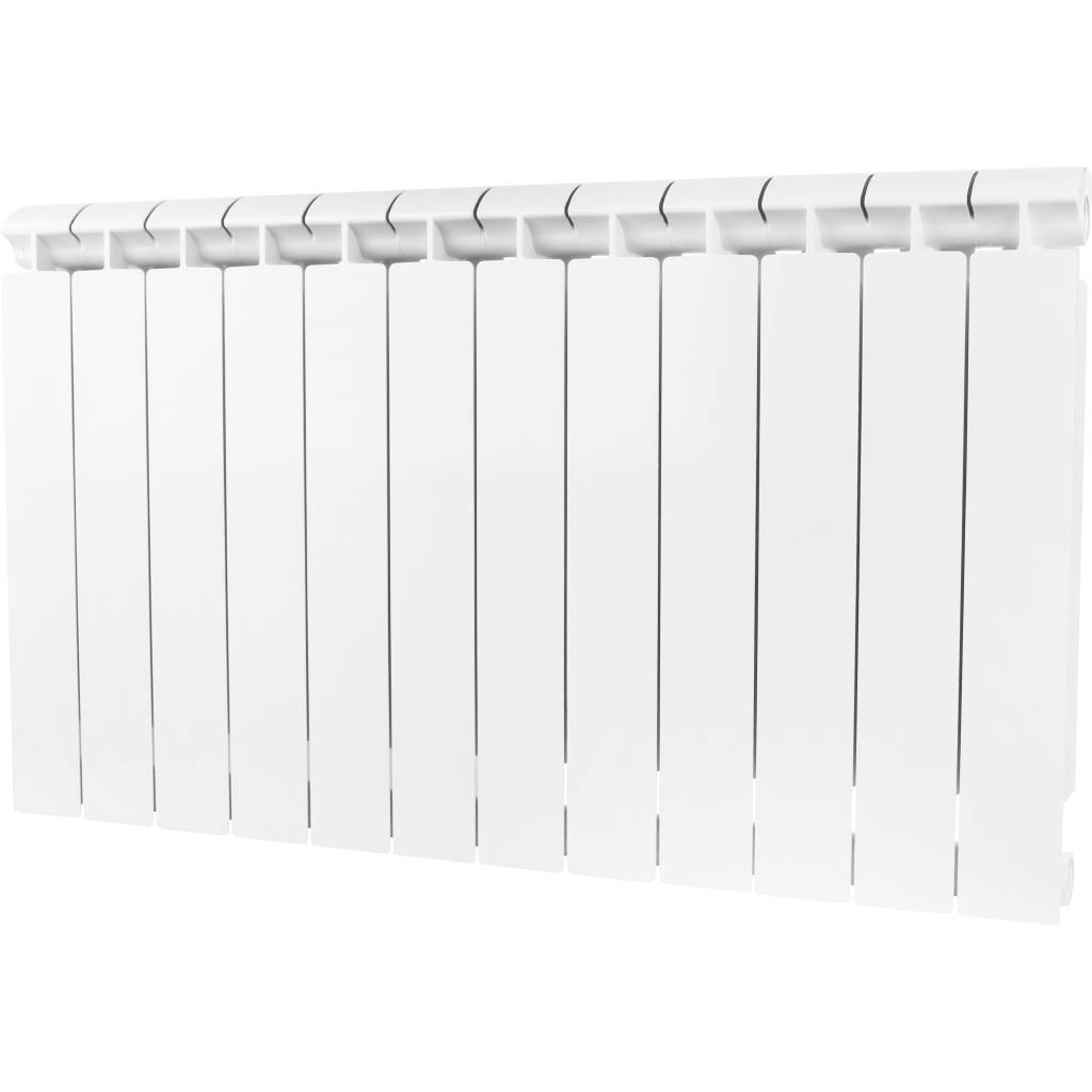 Радиатор биметаллический Global STYLE EXTRA 500 12 секций нижнее правое подключение (белый RAL 9010), STE05001012/DS