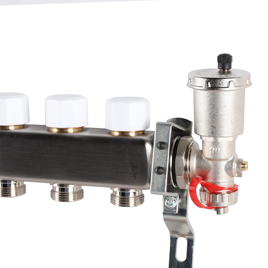 Коллектор из нержавеющей стали в сборе с расходомерами ROMMER 9 выходов