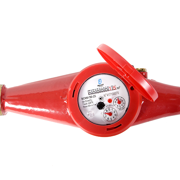 Бытовой счетчик холодной и горячей воды (универсальный) Decast  ВСКМ 90-25, 72-25-01