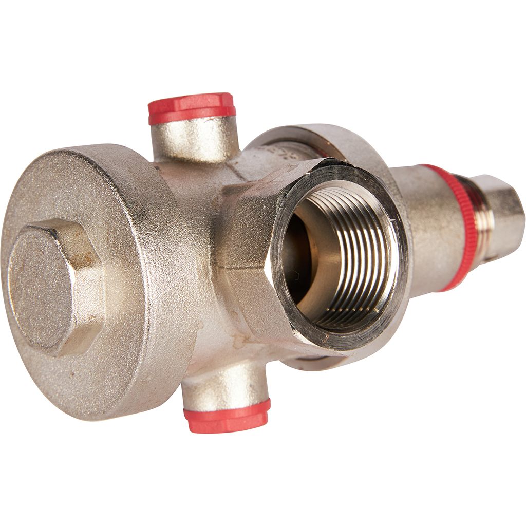 Редуктор давления ROMMER PN25 вн/вн 3/4  с выходом под манометр, RVS-0008-000020