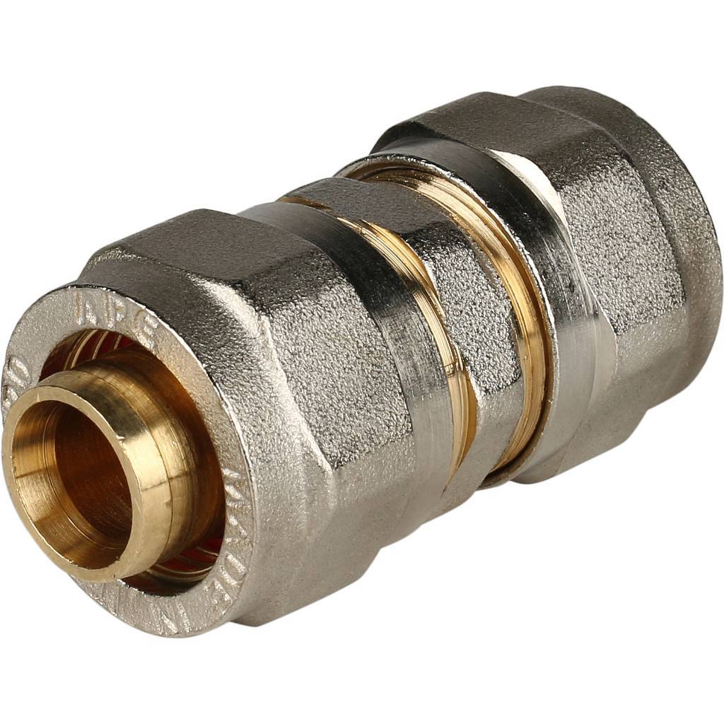 Муфта STOUT соединительная 20х20 для металлопластиковых труб винтовой, SFS-0005-000020