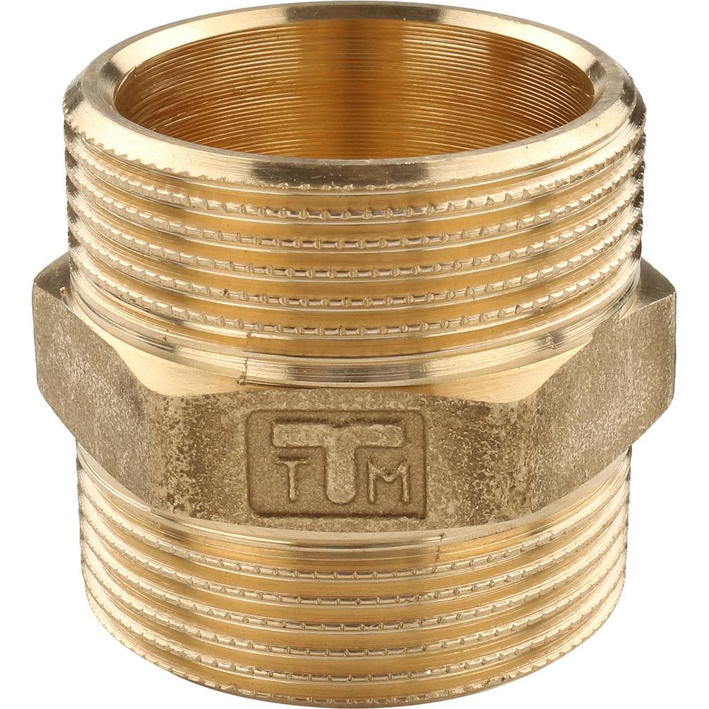 Ниппель HH TIEMME 1 1/2х1 1/2 для стальных труб резьбовой, 1500088