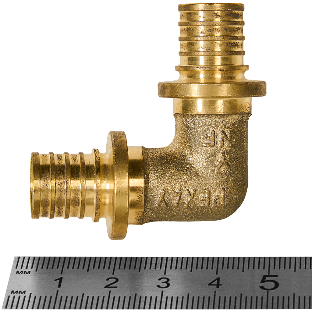 Угольник РЕХАУ 90°, 16 MX для труб из сшитого полиэтилена аксиальный, 11080211001