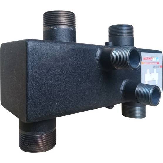 Гидравлический разделитель Warme WGR80 с торцевыми отводами и накидными гайками