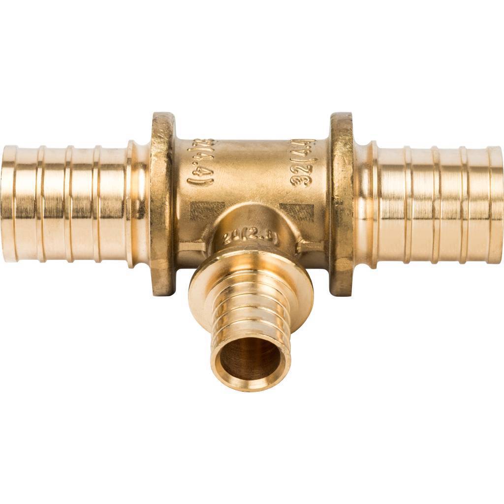 Тройник переходной STOUT 32x20x32 для труб из сшитого полиэтилена аксиальный, SFA-0014-322032