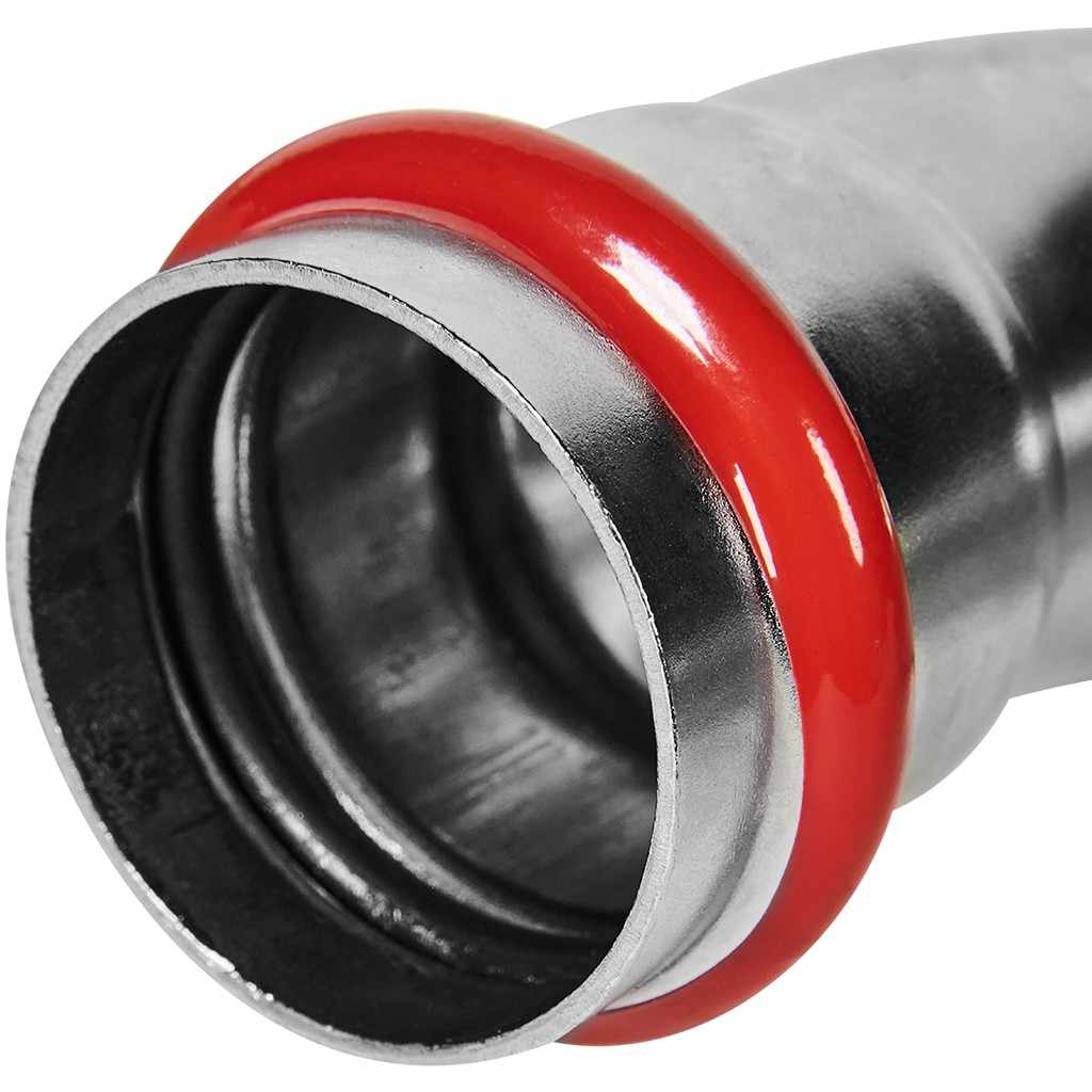 Угольник ROMMER однораструбный 90° ВПр-НПр, 42, из нержавеющей стали прессовой, RSS-1002-000042