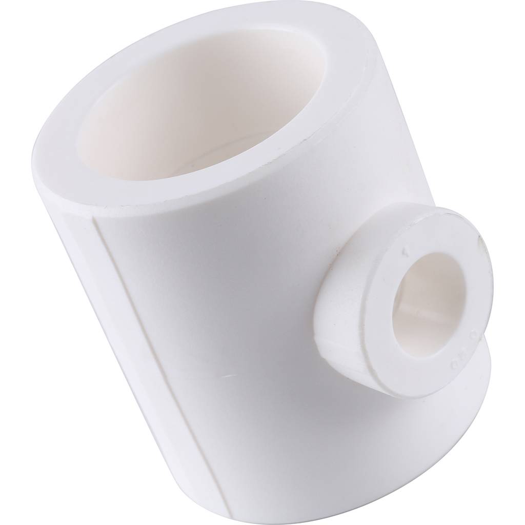 Тройник переходной Kalde 50x20x50 для полипропиленовых труб под сварку (цвет белый)