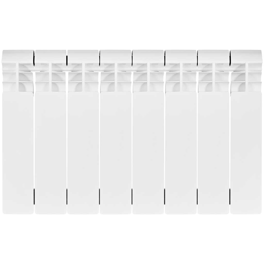 Радиатор биметаллический STOUT VEGA 350 8 секций боковое подключение (белый RAL 9016)