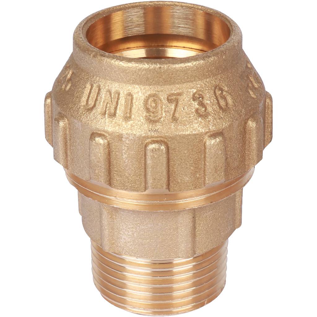 Муфта TIEMME с наружной резьбой 25х3/4 для труб ПНД винтовой, 3400002