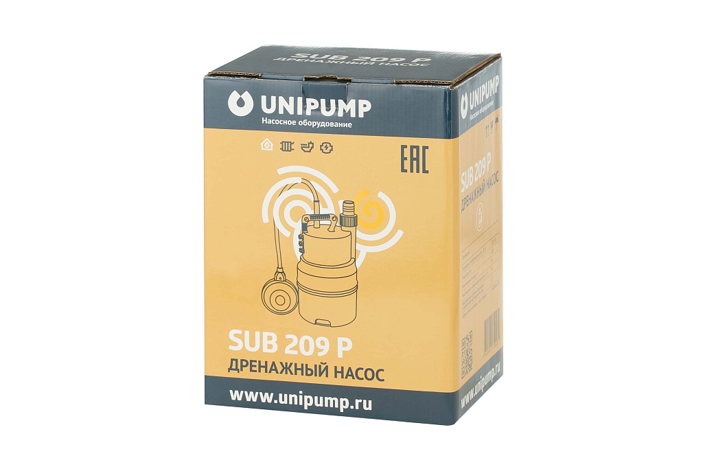 Насос дренажный UNIPUMP SUB 209 P, 77522