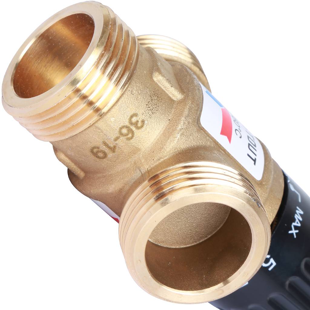 Термостатический смесительный клапан для систем отопления и ГВС STOUT 1  резьба, SVM-0120-166025