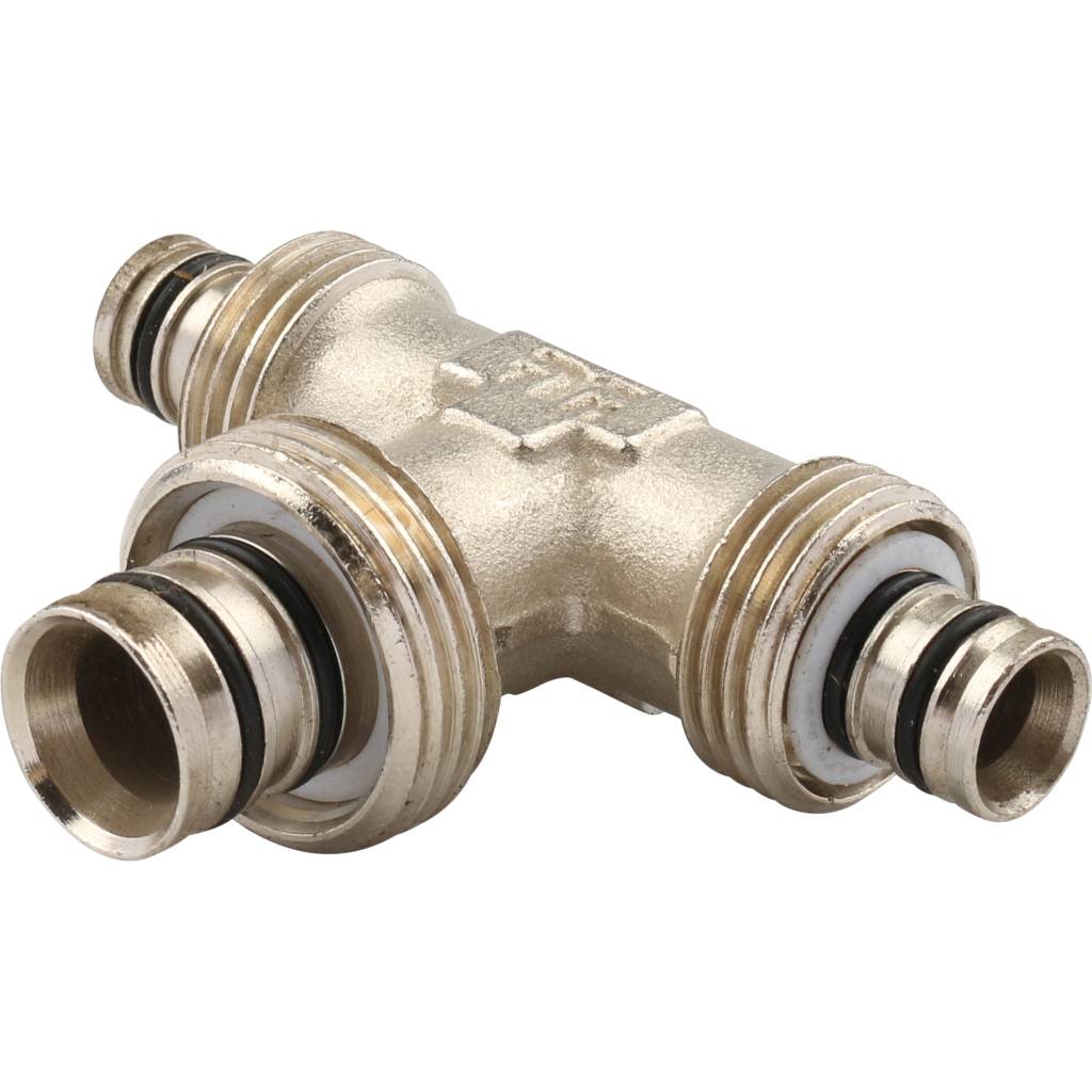 Тройник переходной TIEMME (16.2х20.2х16.2) для металлопластиковых труб винтовой, 1600078