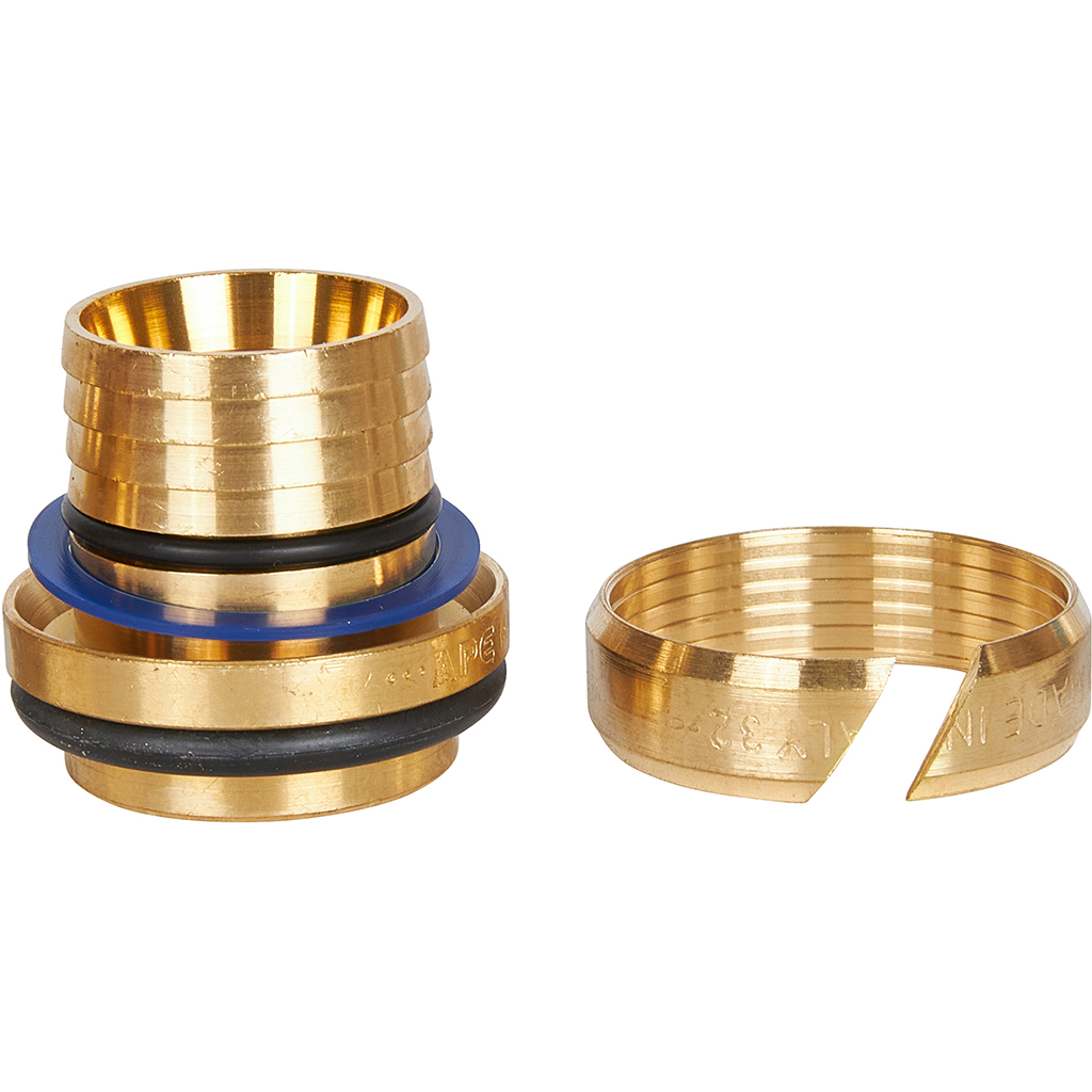 Переходник STOUT с наружной резьбой 1 1/4 х32 для металлопластиковых труб винтовой, SFS-0001-011432