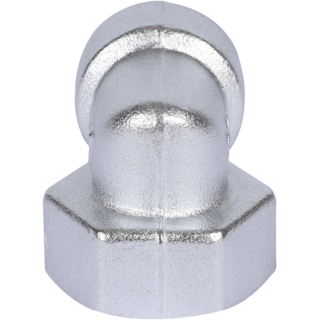 Переходник угловой FAR хром., 3/4 ВР х 1/2 ВР