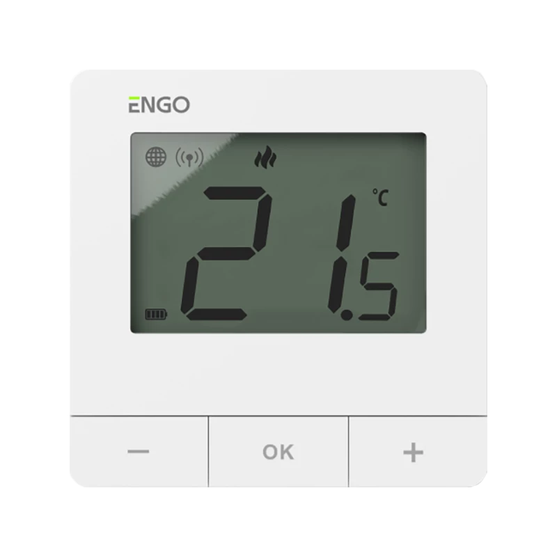 Умный Терморегулятор ENGO Controls ZigBee/868 МГц, 2хАА, белый
