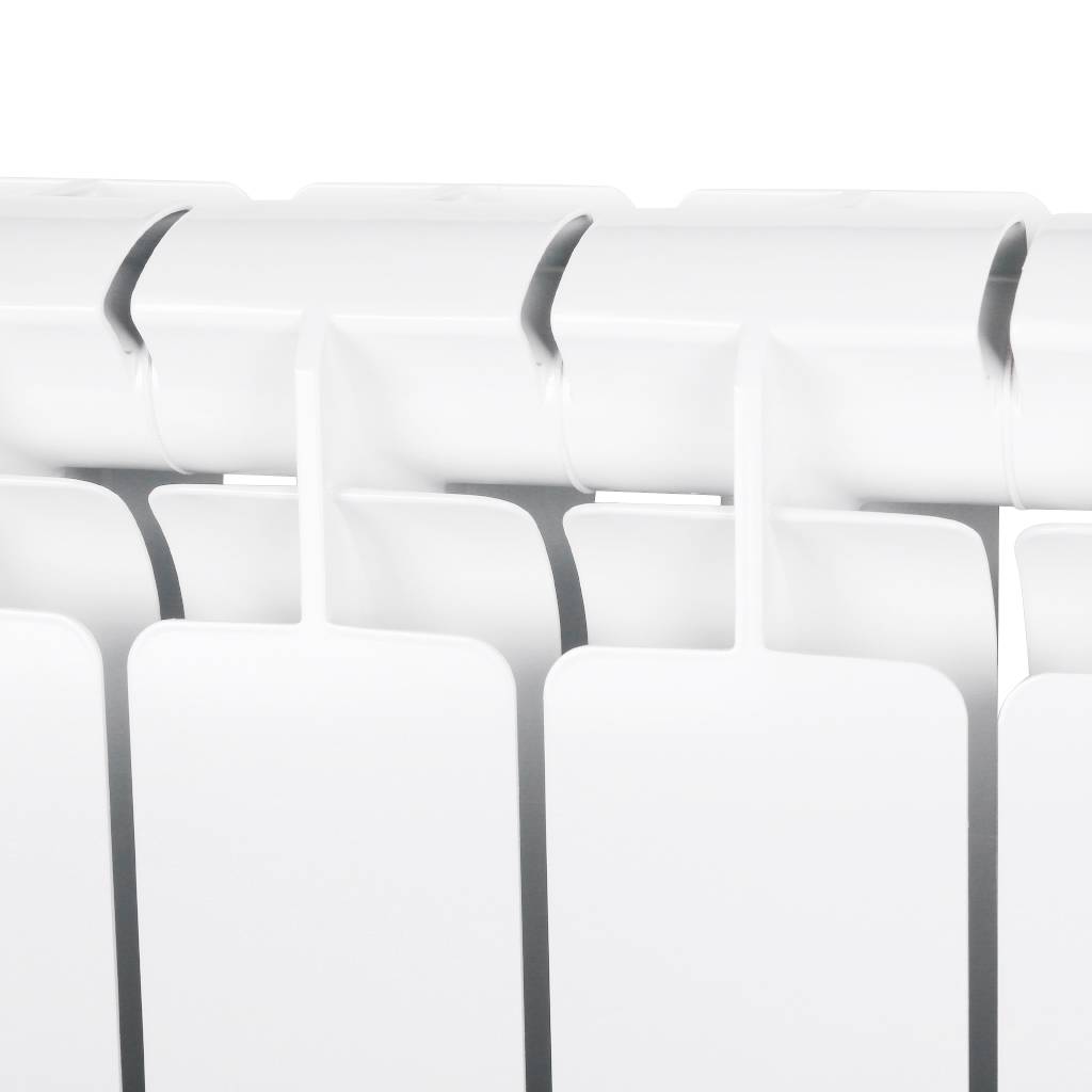 Радиатор алюминиевый STOUT Bravo 500 9 секций боковое подключение RAL9010, SRA-0110-050009