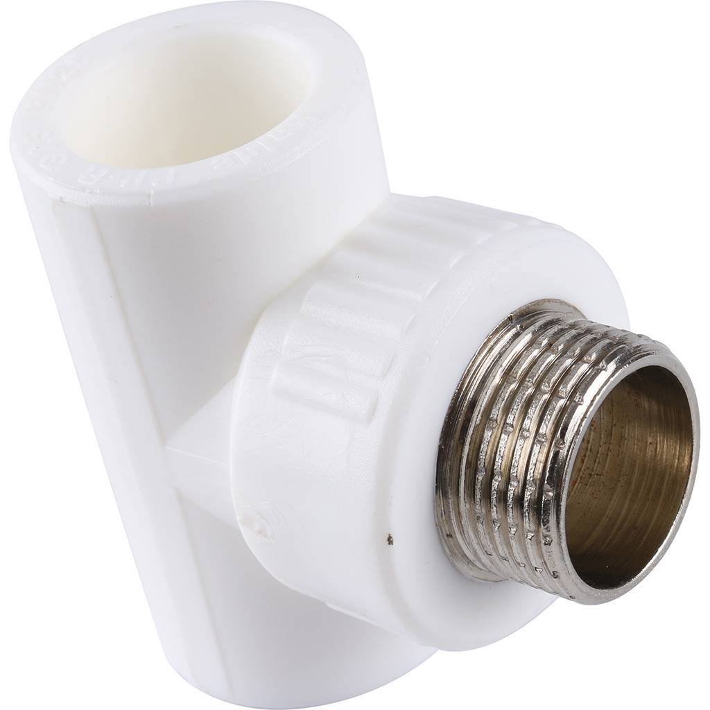 Тройник Kalde с наружной резьбой для полипропиленовых труб 25x3/4, 3222-tmo-250c25