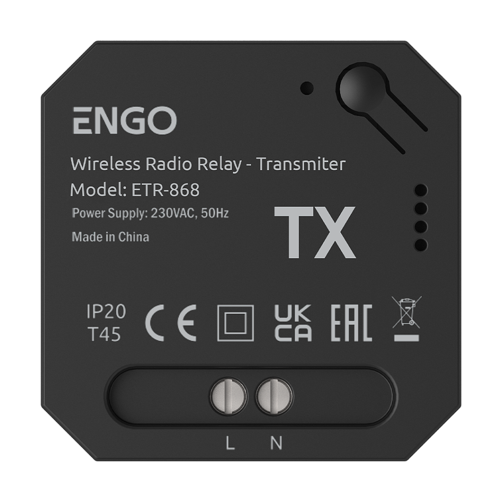 Беспроводное реле ENGO Controls ETR 868 МГц, 230 В