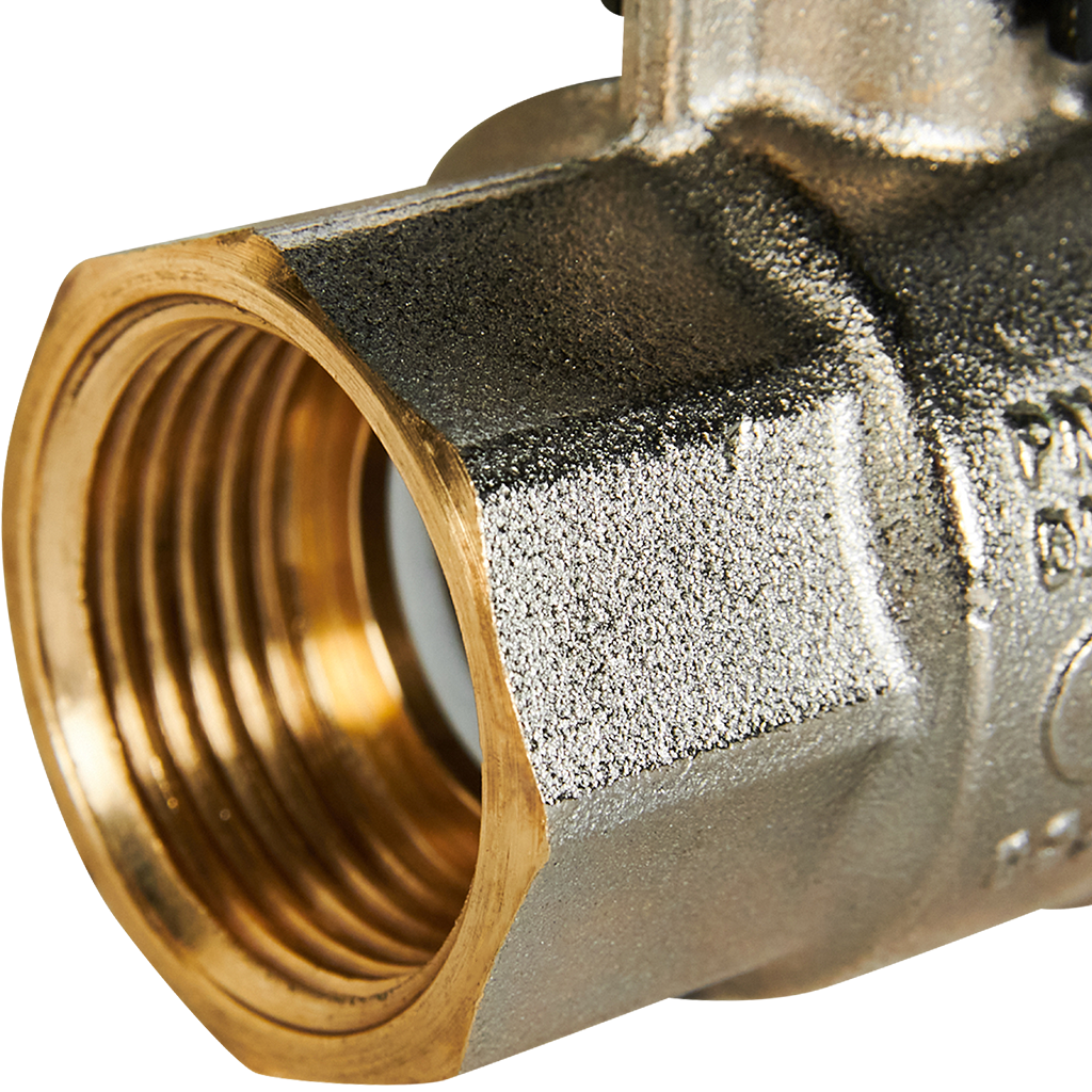 Кран шаровой полнопроходной с американкой STOUT ВР/НР ручка бабочка 3/4