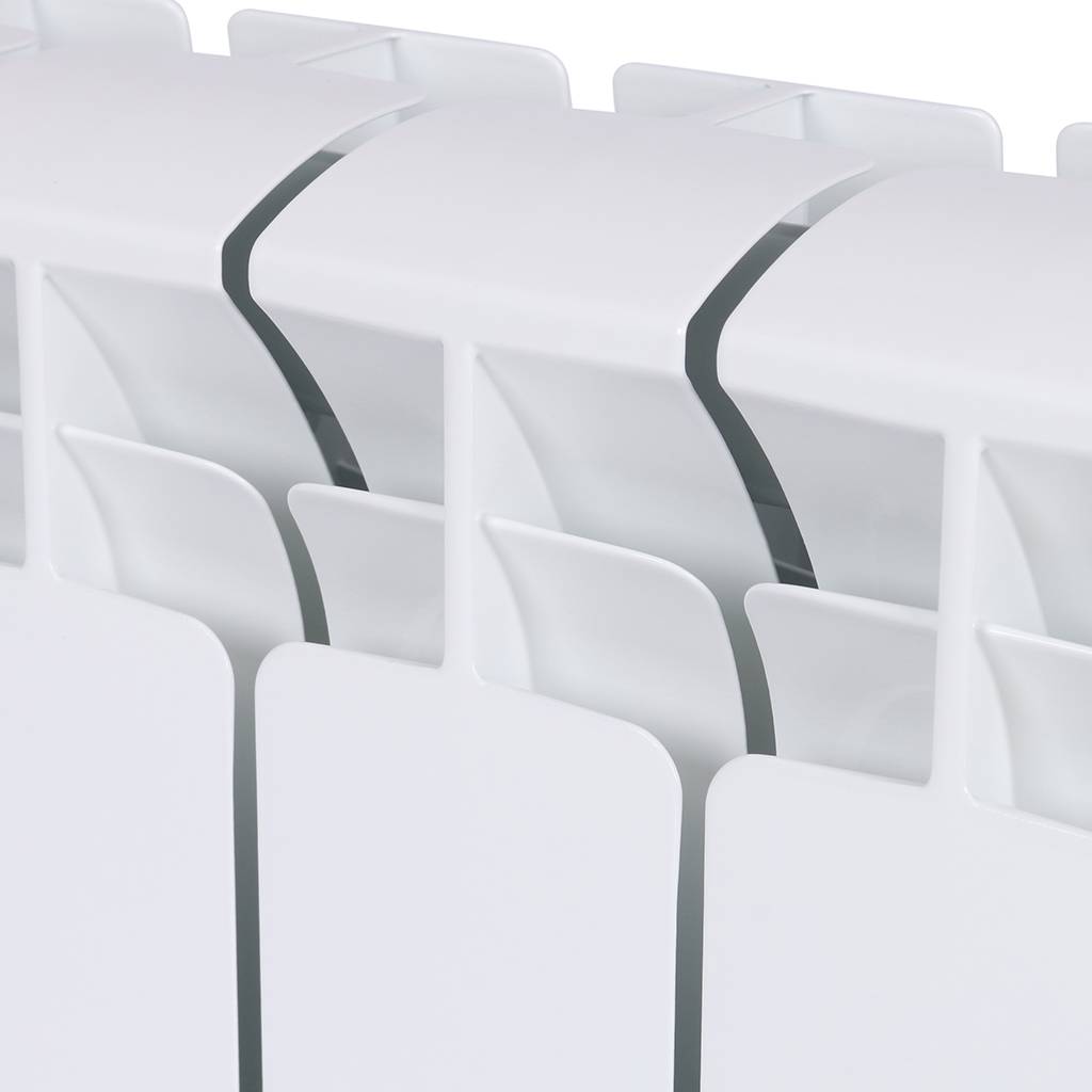 Радиатор биметаллический RIFAR BASE 200 8 секций боковое подключение (белый RAL 9016), 1RB20-8