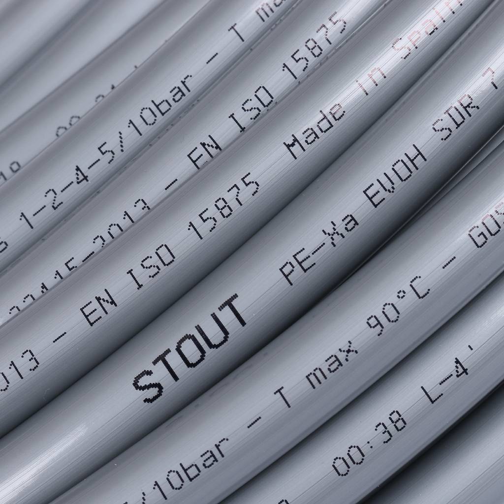 Труба из сшитого полиэтилена STOUT PEX 16х2,2 (бухта 240 метров, серая), SPX-0001-241622