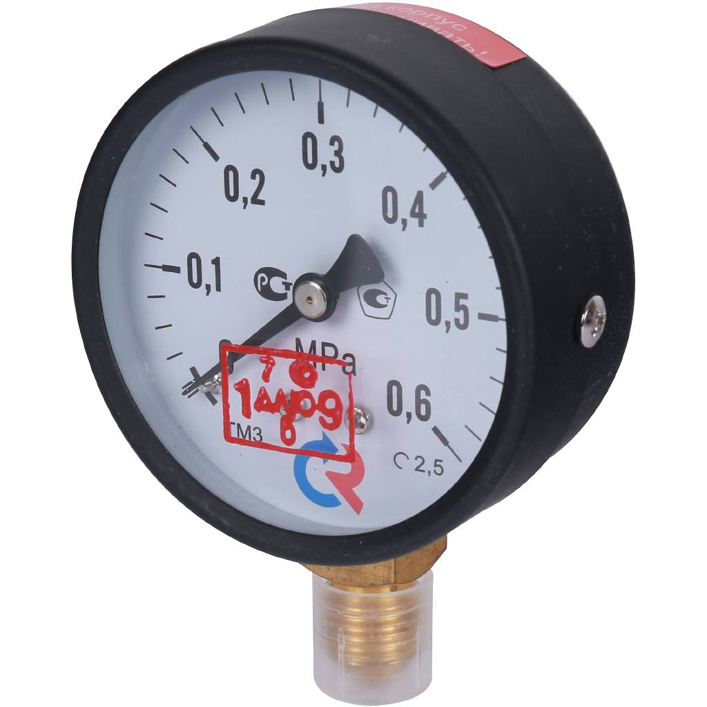 Манометр общетехнический РОСМА 63 мм 150 градусов 1/4 давление 0.6 МРа радиальное присоединение ТМ-310Р